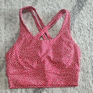 BuffBunny Rosa Sports Bra- Salsa Red Bossy Print, Size XS